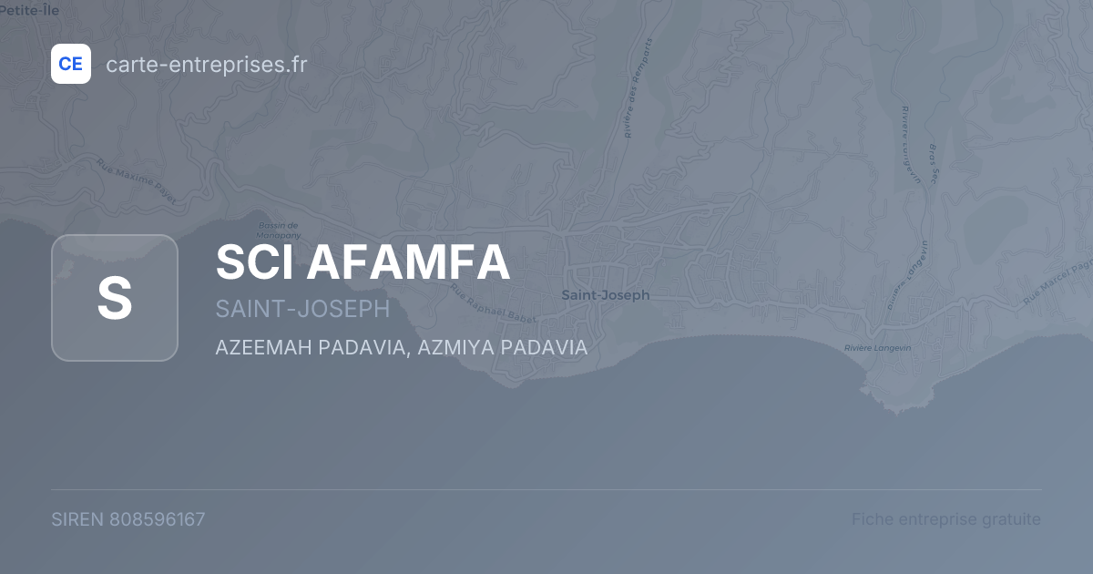 SCI AFAMFA — 808596167 — fiche entreprise