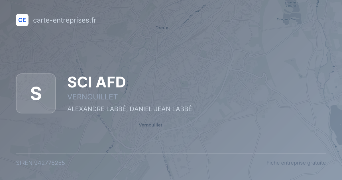 SCI AFD — 942775255 — fiche entreprise