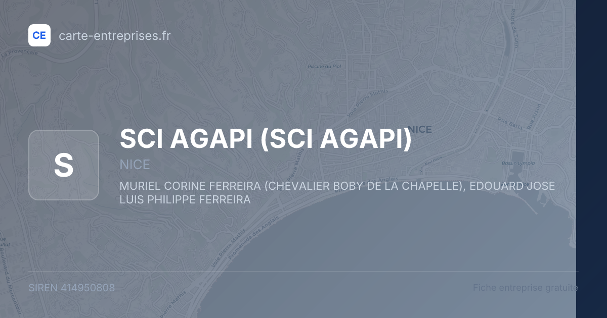 SCI AGAPI — 414950808 — fiche entreprise