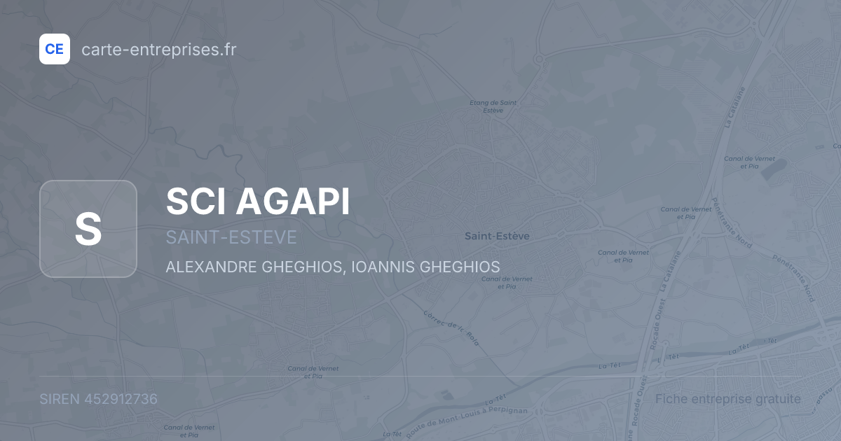 SCI AGAPI — 452912736 — fiche entreprise