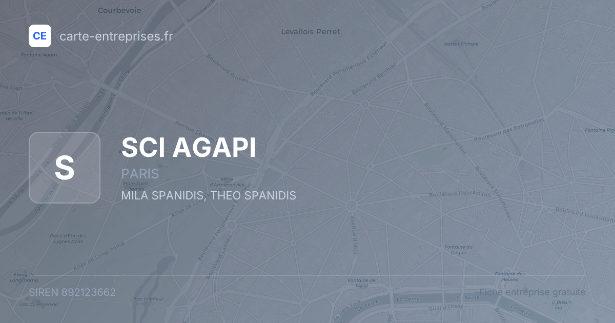 SCI AGAPI — 892123662 — fiche entreprise