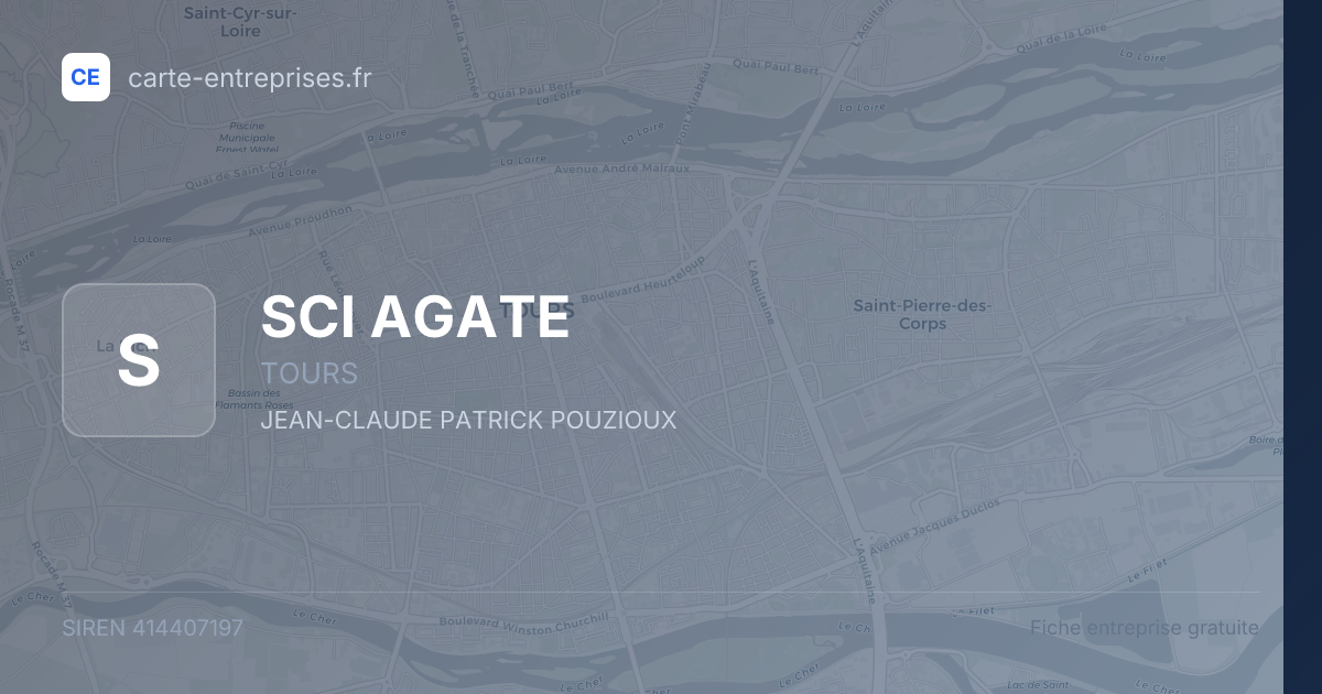 SCI AGATE — 414407197 — fiche entreprise
