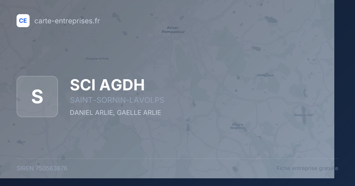 SCI AGDH — 750563876 — fiche entreprise