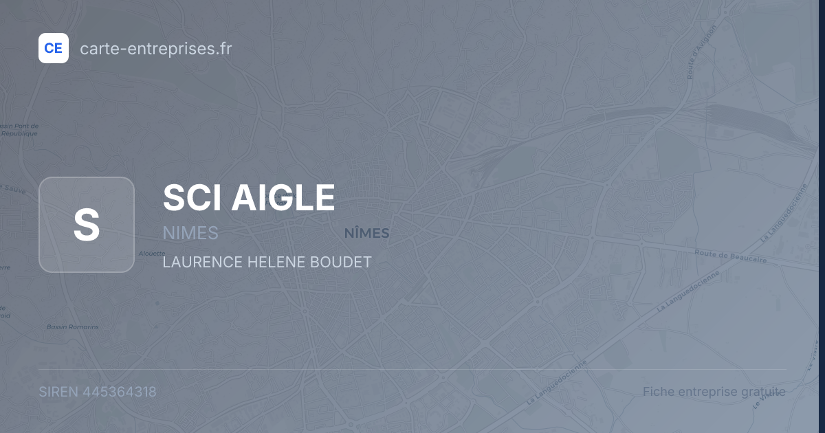 SCI AIGLE — 445364318 — fiche entreprise