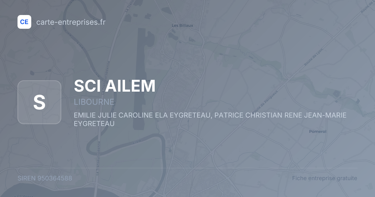 SCI AILEM — 950364588 — fiche entreprise