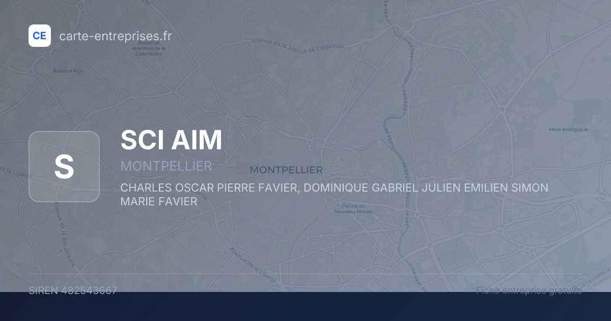 SCI AIM — 482543667 — fiche entreprise