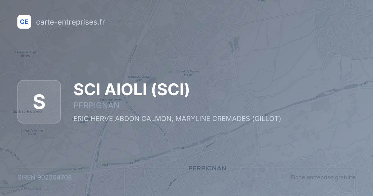 SCI AIOLI (SCI) — 902304708 — fiche entreprise