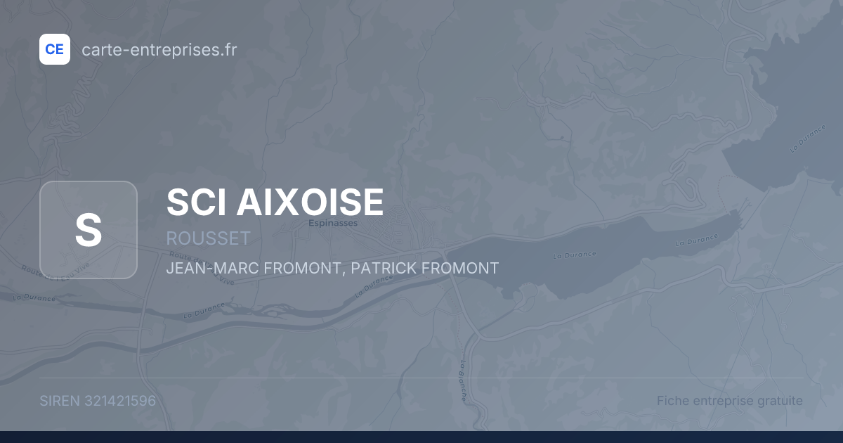 SCI AIXOISE — 321421596 — fiche entreprise