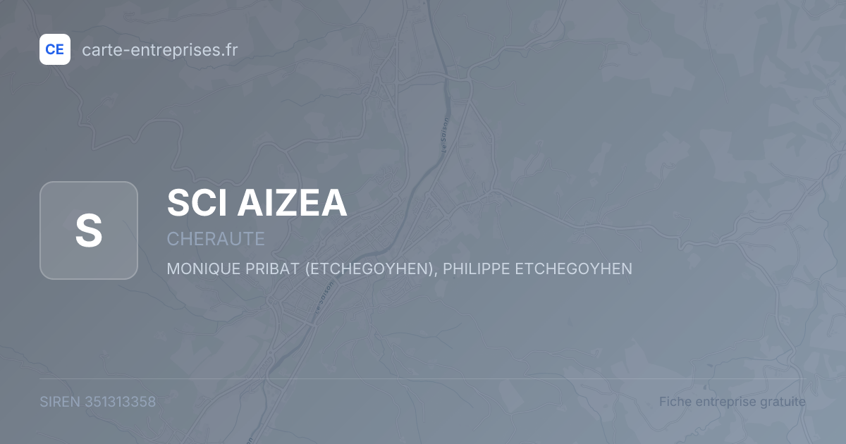SCI AIZEA — 351313358 — fiche entreprise