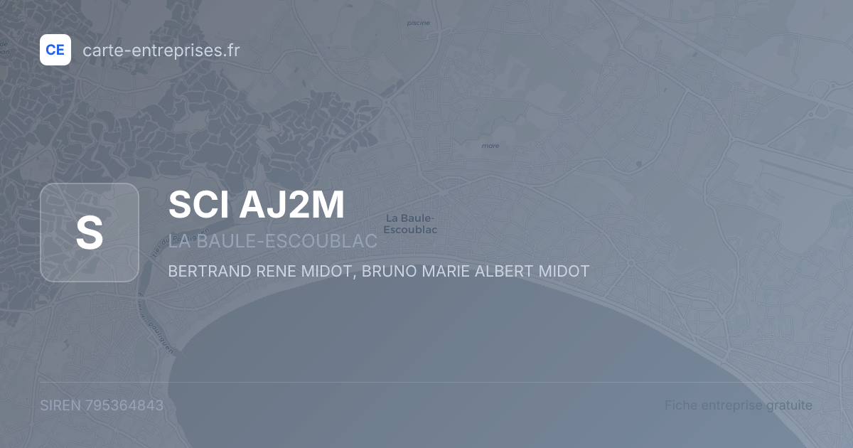 SCI AJ2M — 795364843 — fiche entreprise