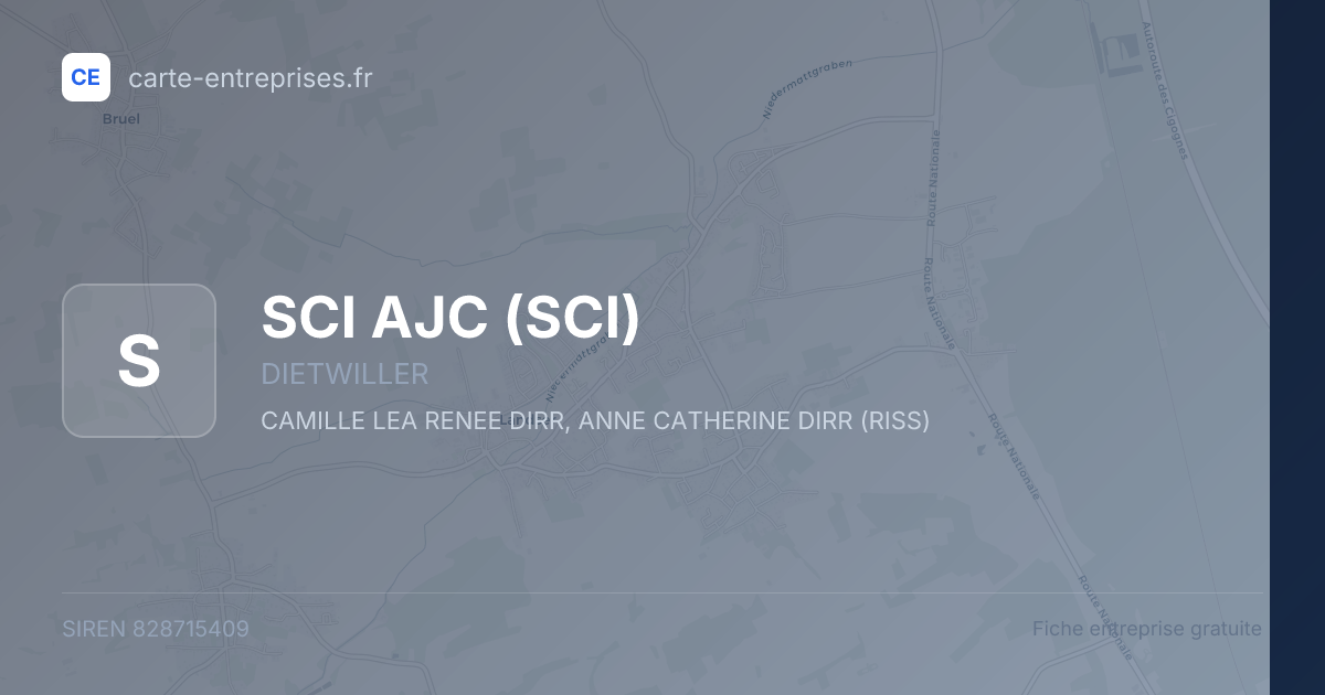 SCI AJC (SCI) — 828715409 — fiche entreprise