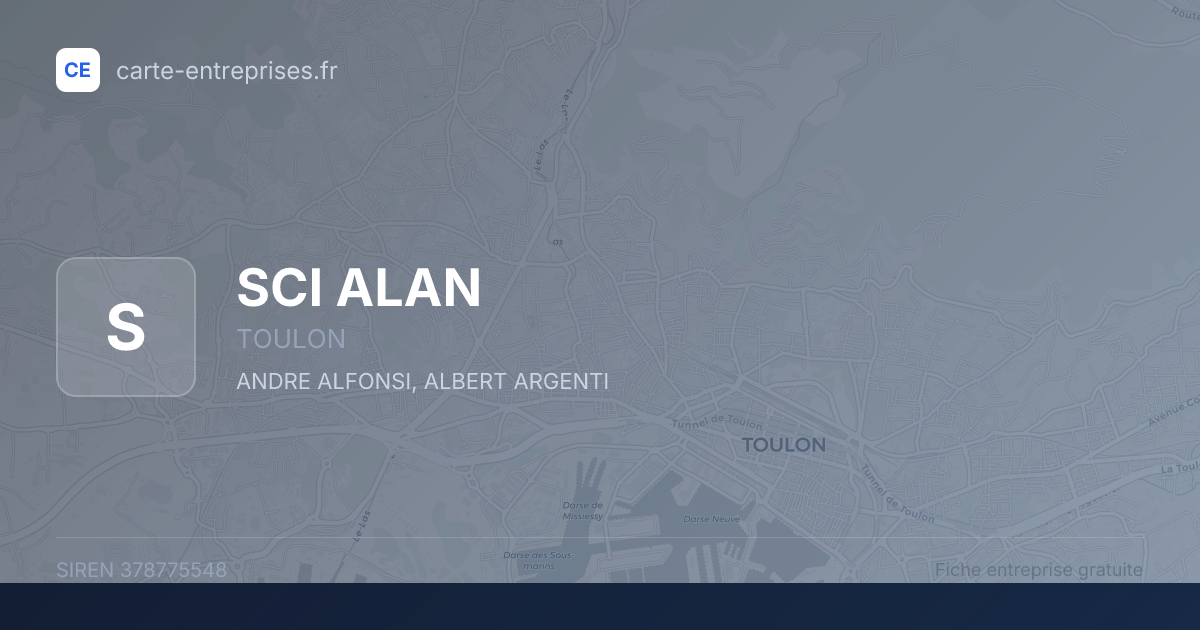 SCI ALAN — 378775548 — fiche entreprise