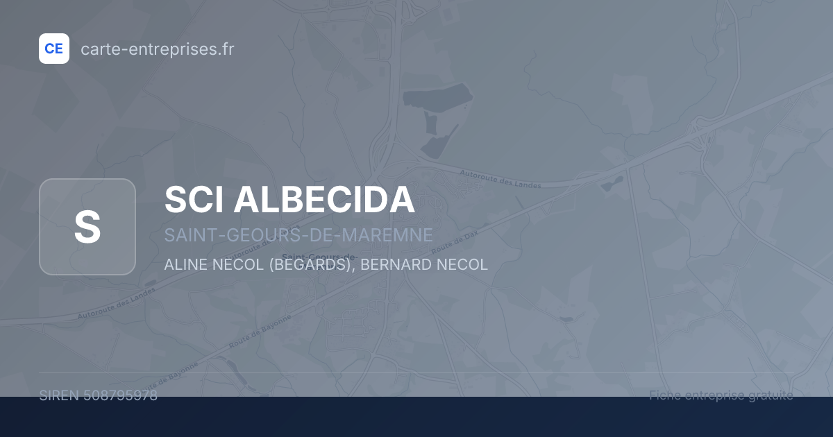 SCI ALBECIDA — 508795978 — fiche entreprise