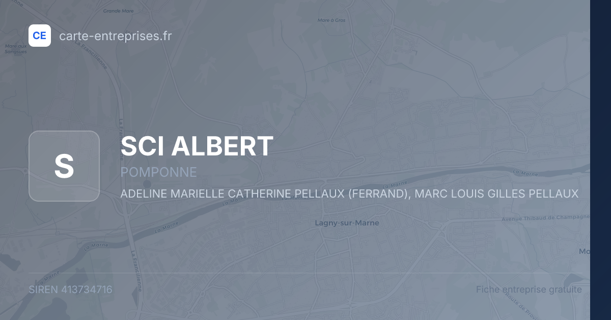 SCI ALBERT — 413734716 — fiche entreprise
