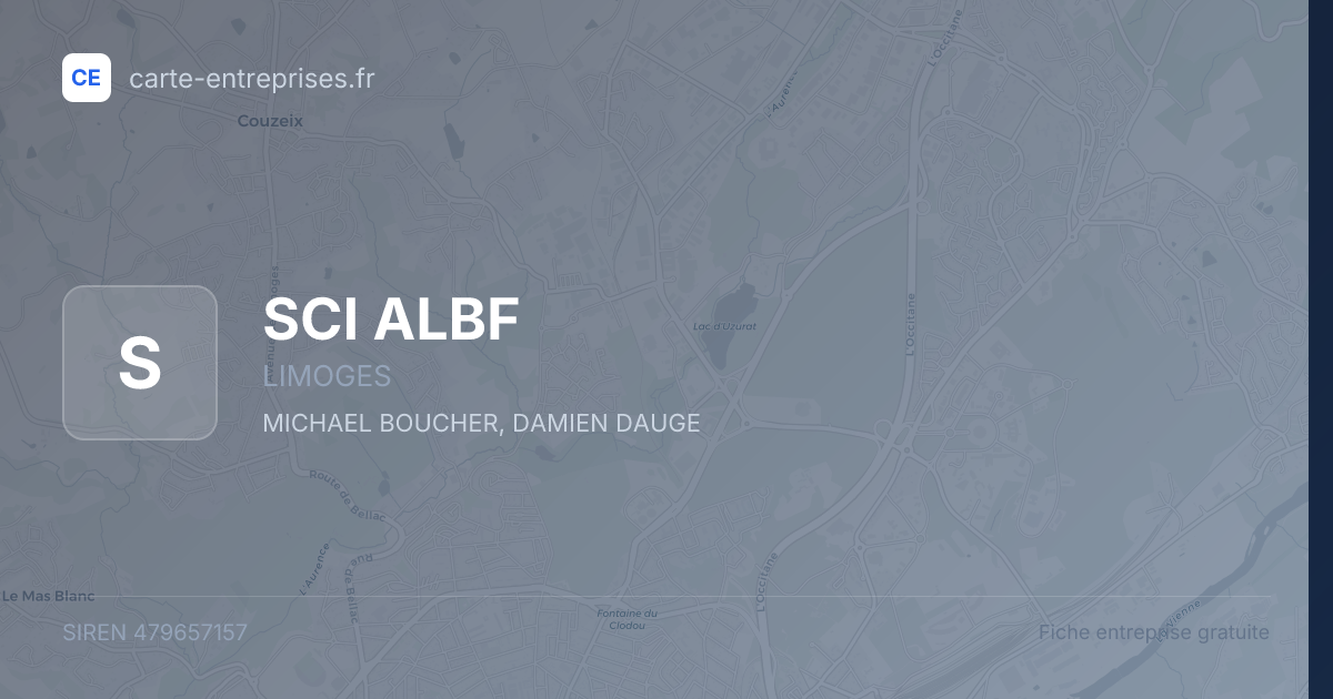 SCI ALBF — 479657157 — fiche entreprise