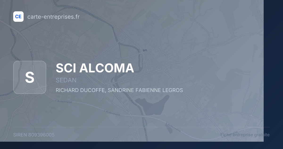 SCI ALCOMA — 809396005 — fiche entreprise