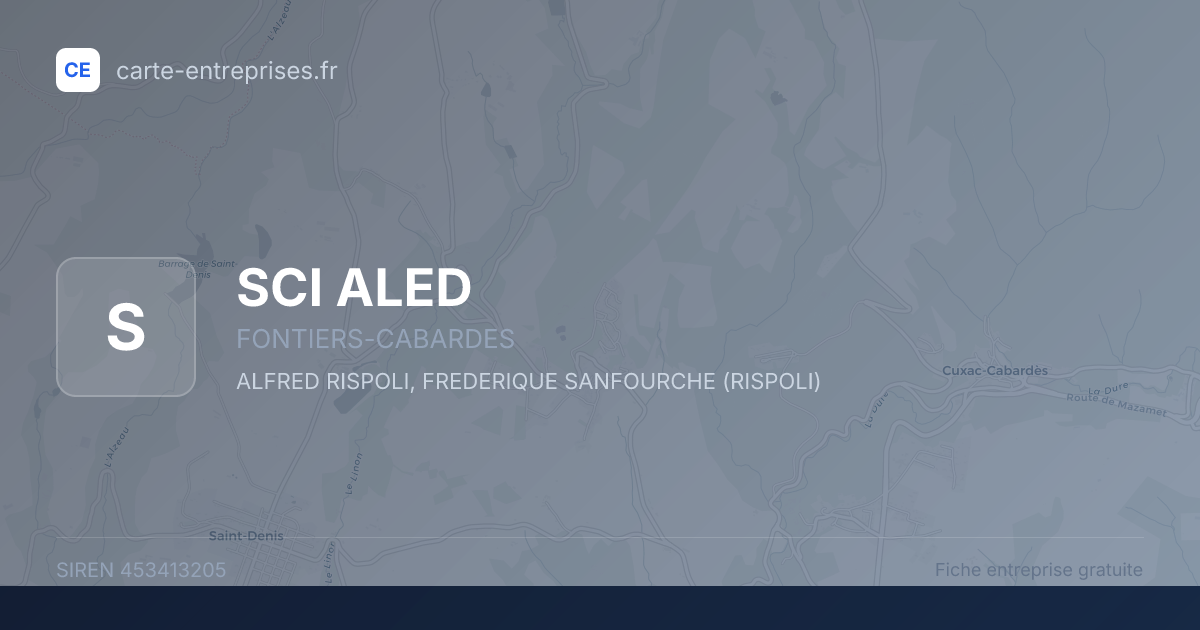 SCI ALED — 453413205 — fiche entreprise