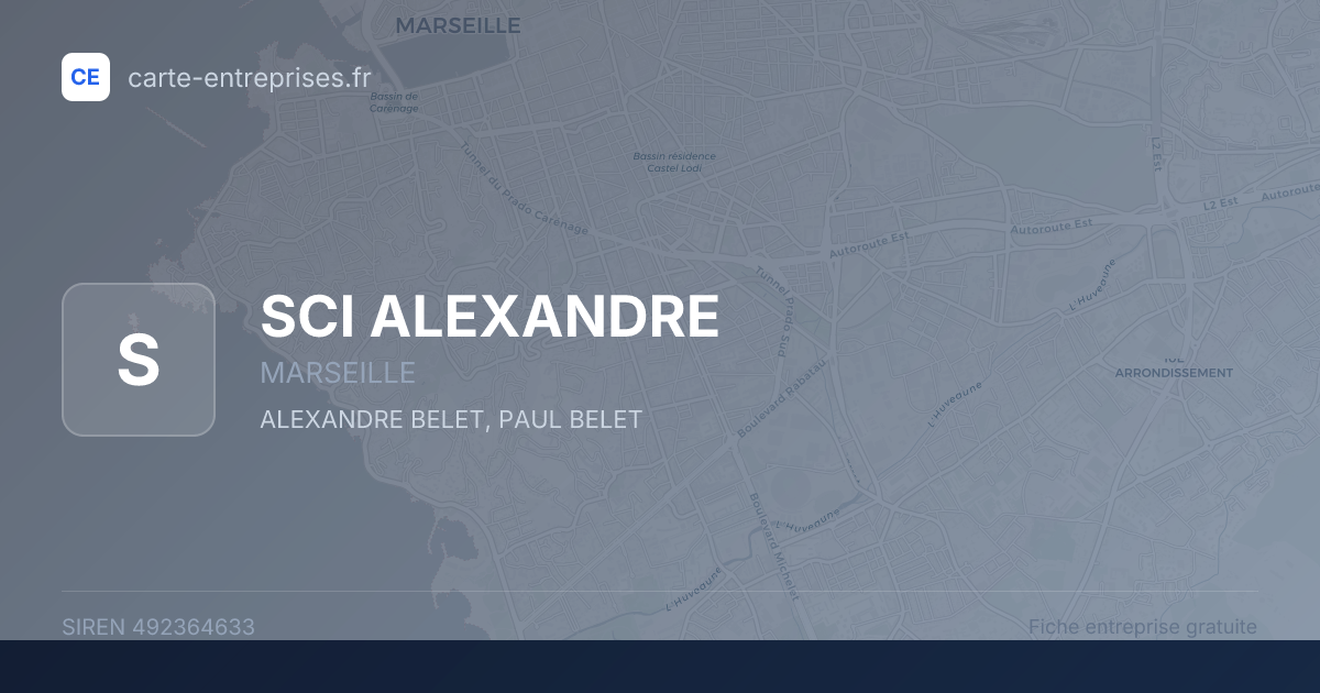 SCI ALEXANDRE — 492364633 — fiche entreprise