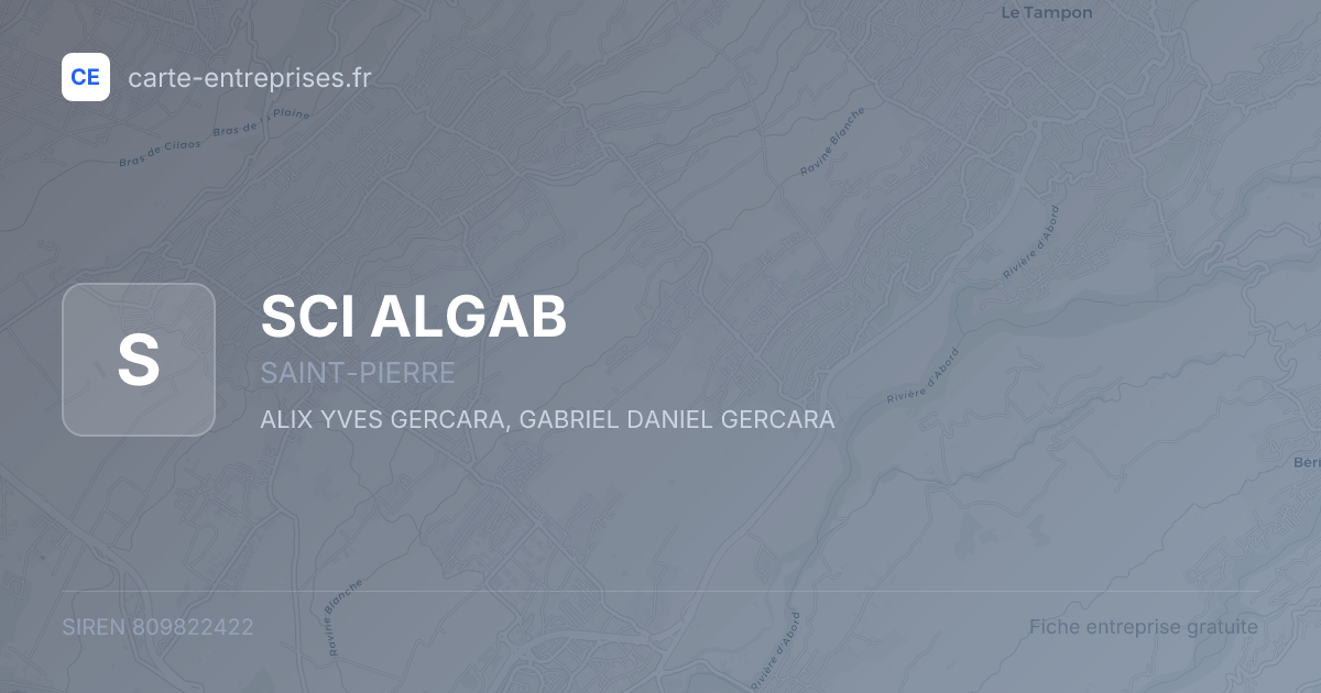 SCI ALGAB — 809822422 — fiche entreprise