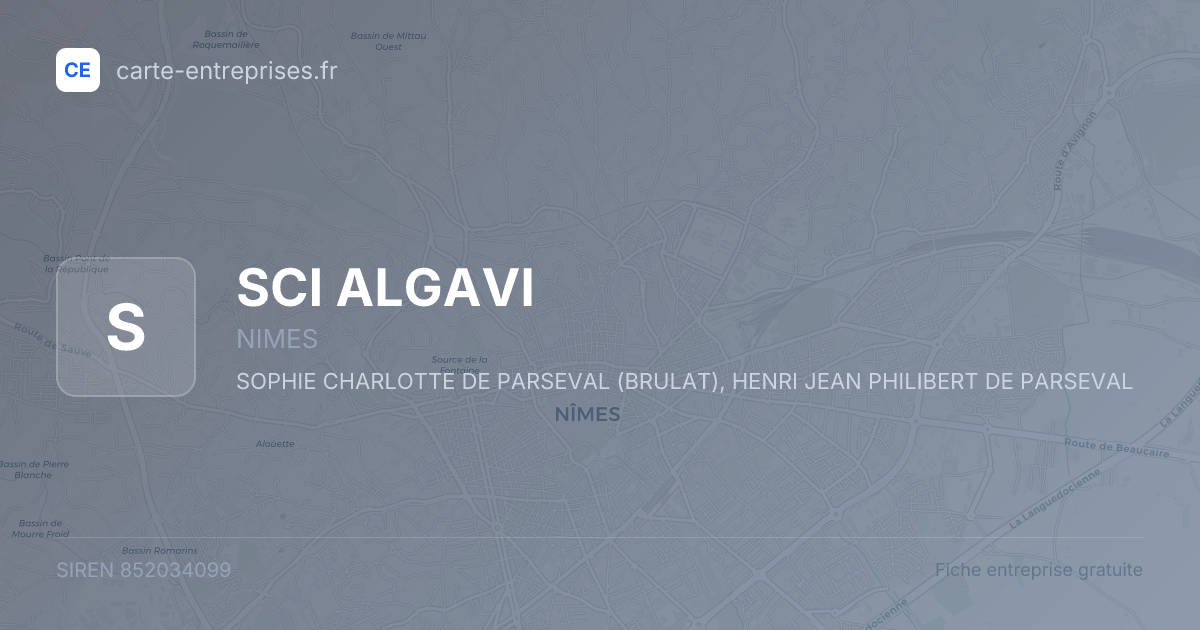 SCI ALGAVI — 852034099 — fiche entreprise