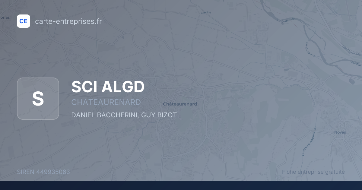 SCI ALGD — 449935063 — fiche entreprise