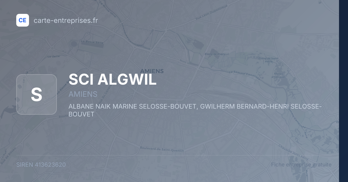 SCI ALGWIL — 413623620 — fiche entreprise