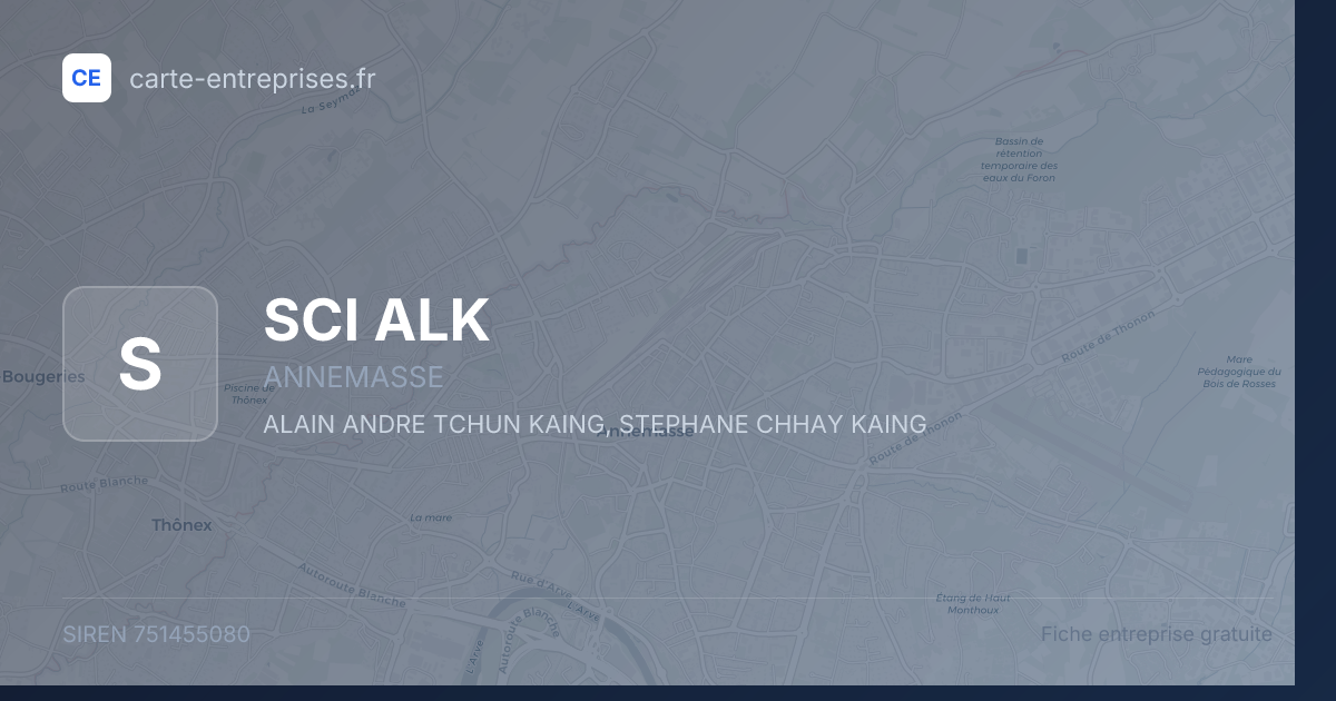 SCI ALK — 751455080 — fiche entreprise