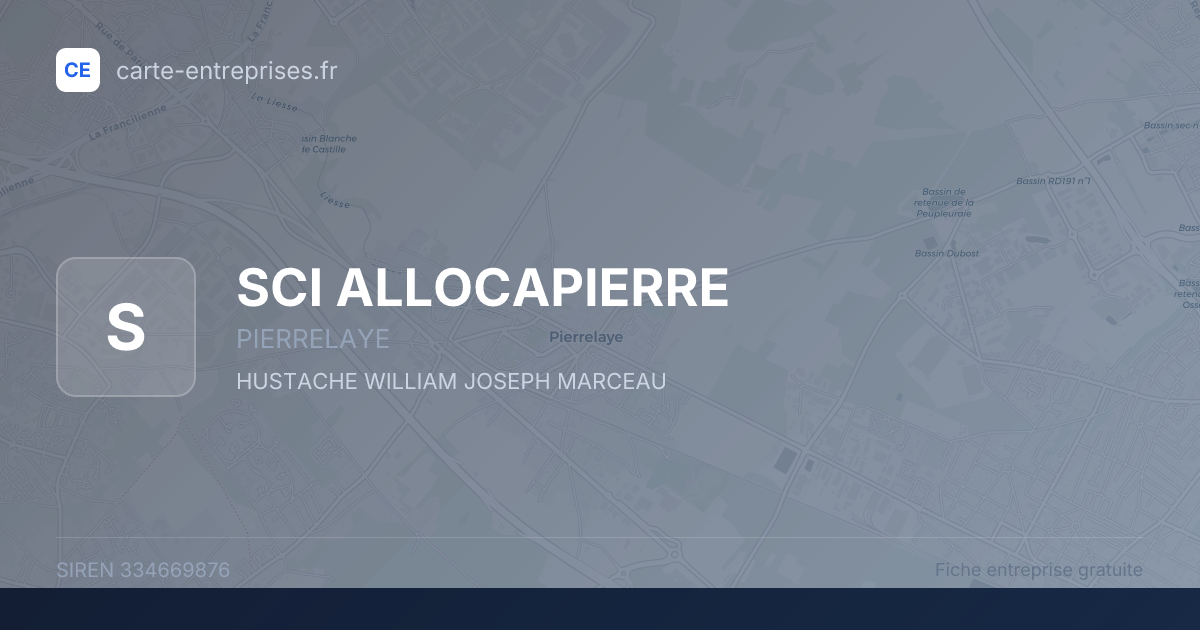 SCI ALLOCAPIERRE — 334669876 — fiche entreprise