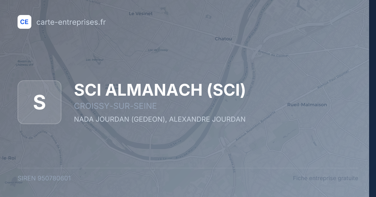 SCI ALMANACH (SCI) — 950780601 — fiche entreprise
