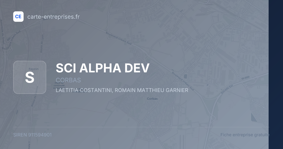 SCI ALPHA DEV — 911594901 — fiche entreprise