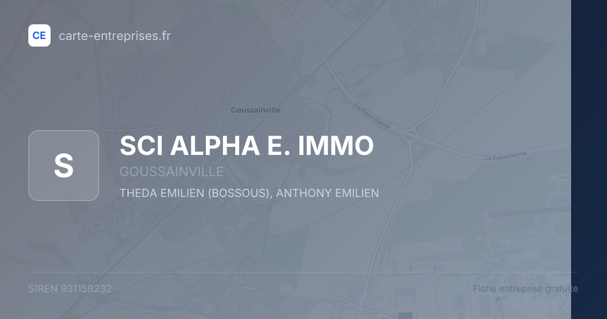 SCI ALPHA E. IMMO — 931158232 — fiche entreprise