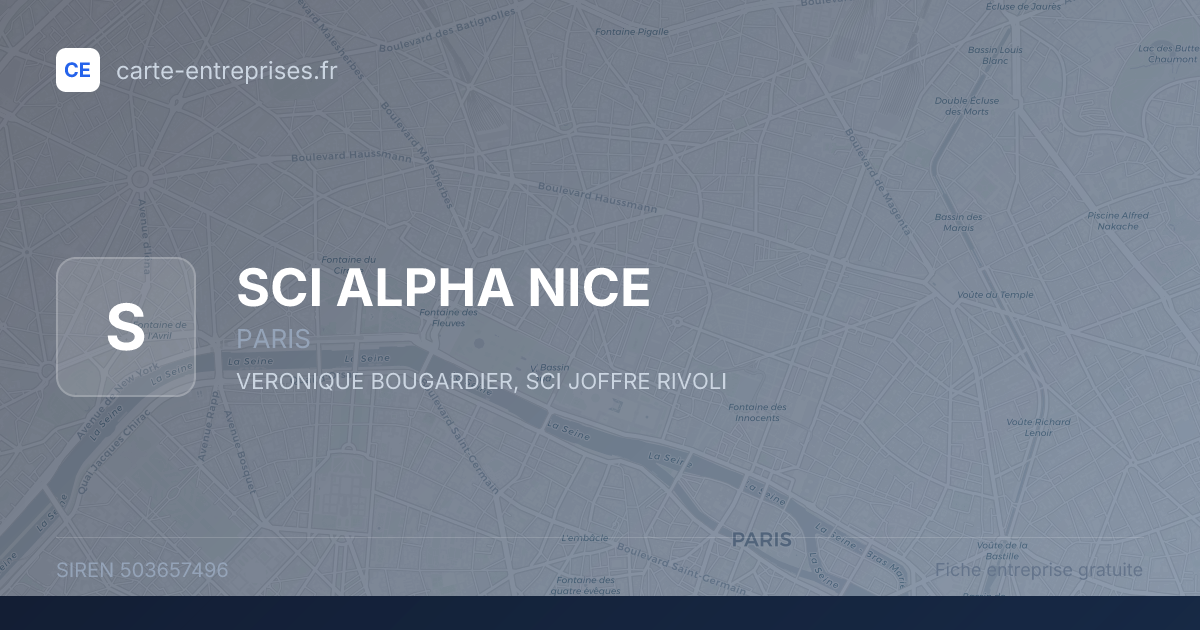 SCI ALPHA NICE — 503657496 — fiche entreprise