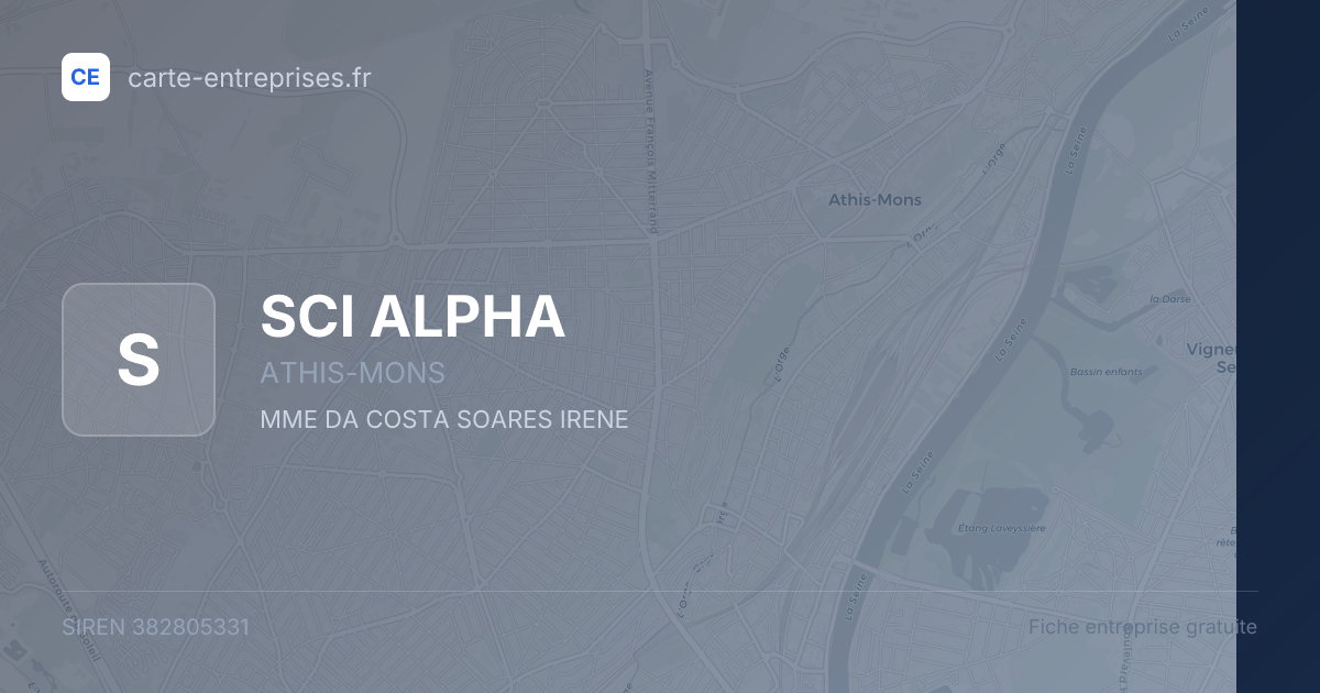 SCI ALPHA — 382805331 — fiche entreprise