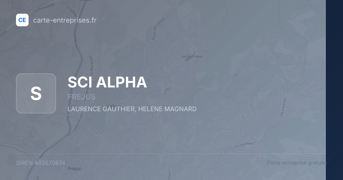 SCI ALPHA — 482670874 — fiche entreprise
