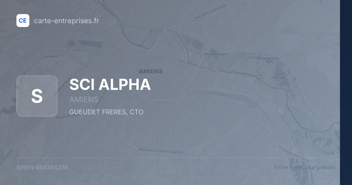 SCI ALPHA — 484364278 — fiche entreprise