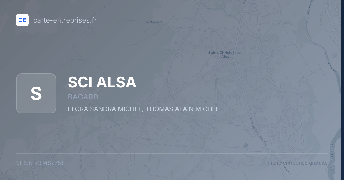 SCI ALSA — 431482751 — fiche entreprise