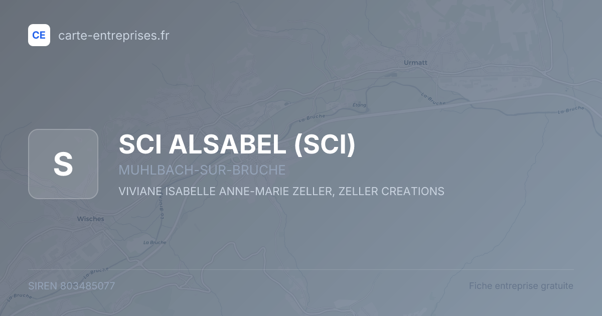 SCI ALSABEL (SCI) — 803485077 — fiche entreprise