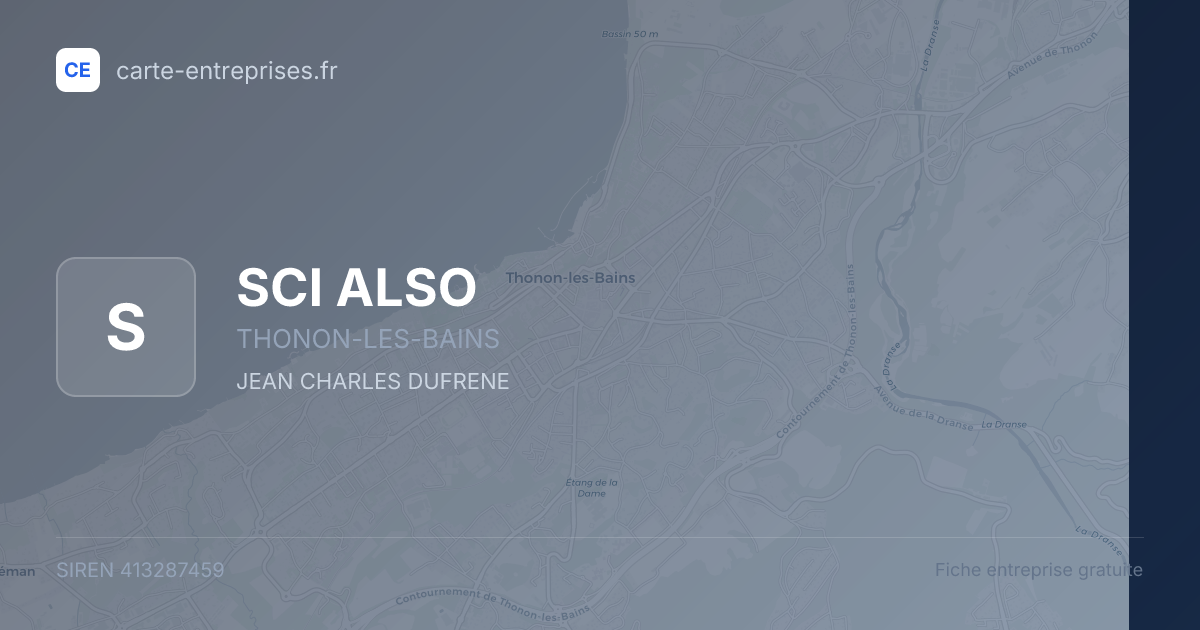 SCI ALSO — 413287459 — fiche entreprise