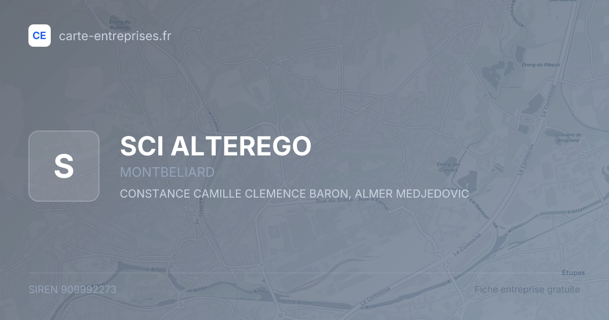 SCI ALTEREGO — 909992273 — fiche entreprise