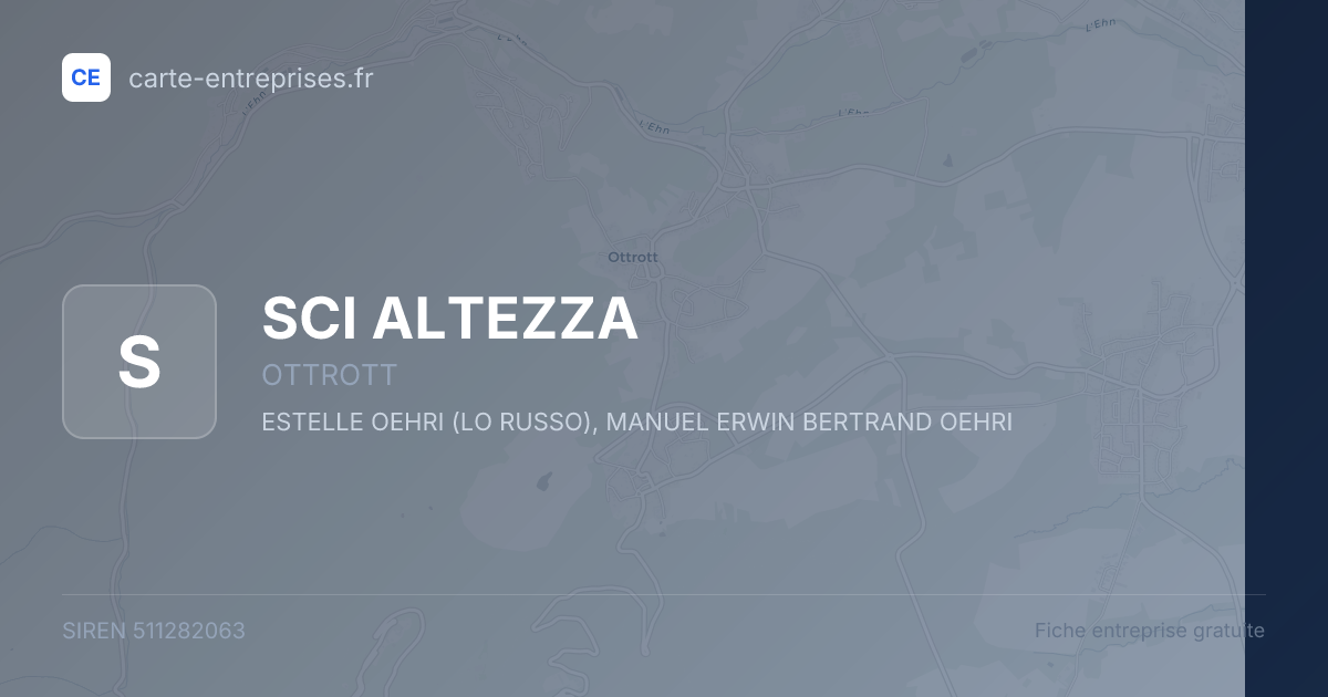 SCI ALTEZZA — 511282063 — fiche entreprise