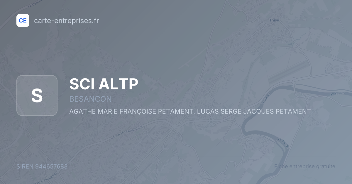 SCI ALTP — 944657683 — fiche entreprise