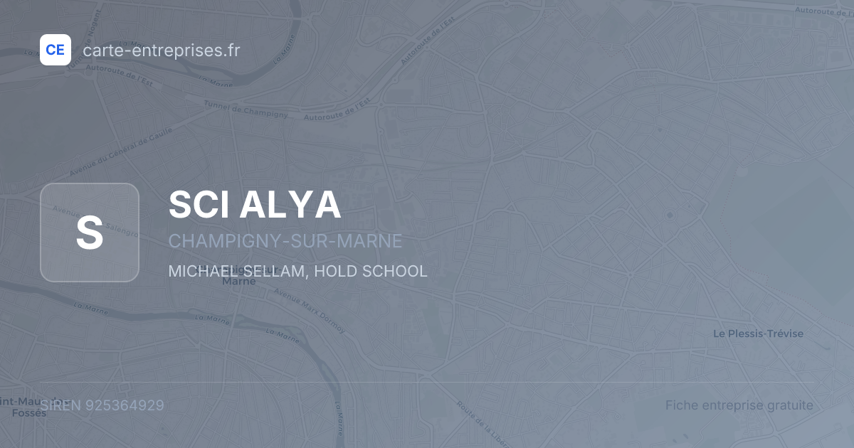 SCI ALYA — 925364929 — fiche entreprise