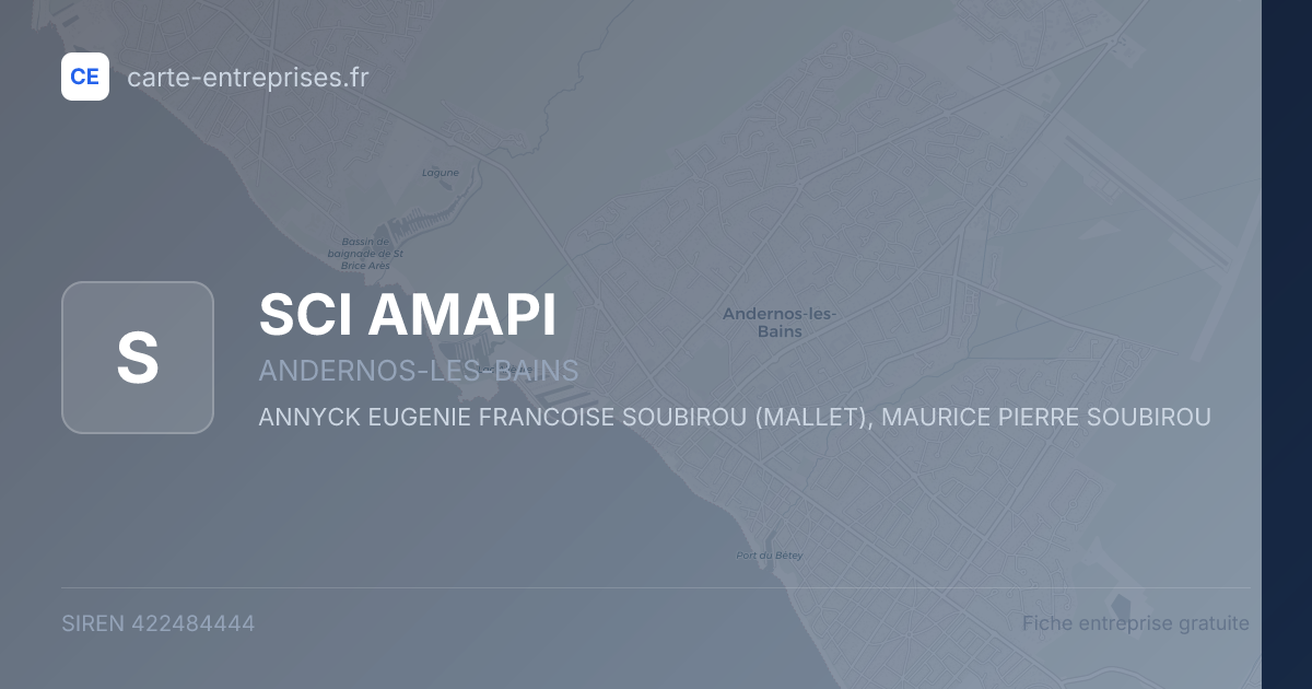 SCI AMAPI — 422484444 — fiche entreprise