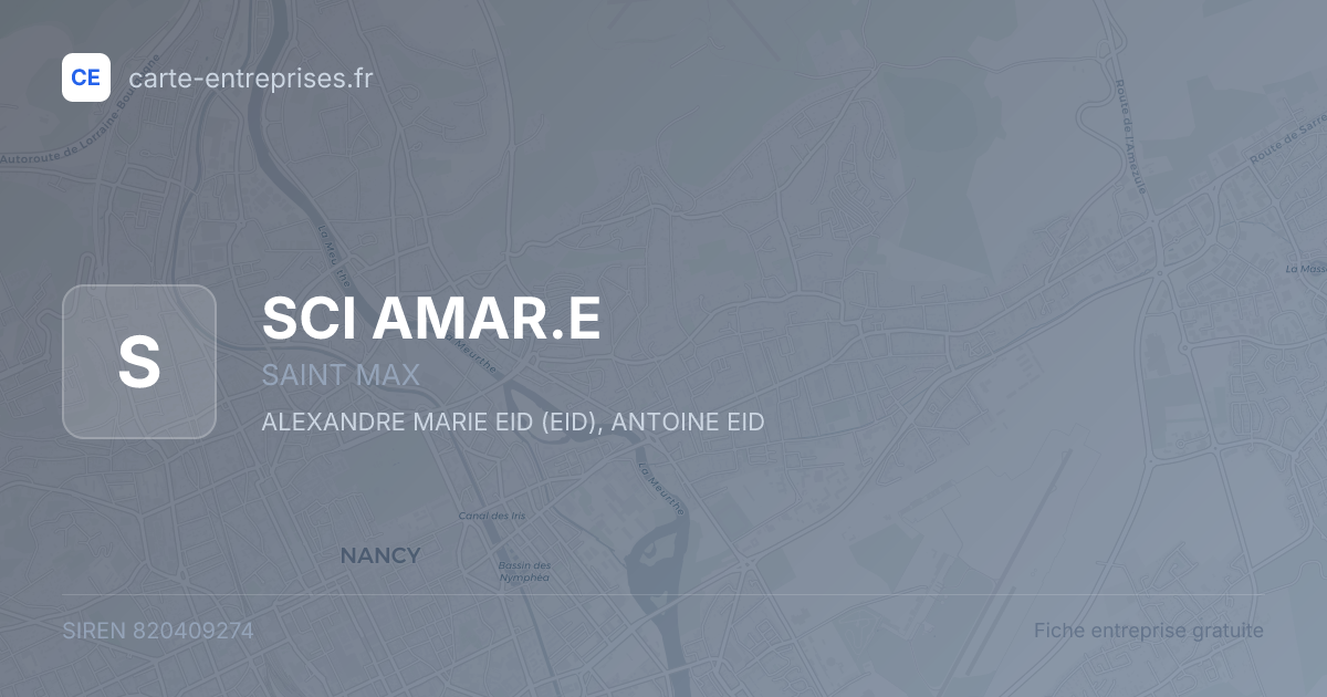 SCI AMAR.E — 820409274 — fiche entreprise