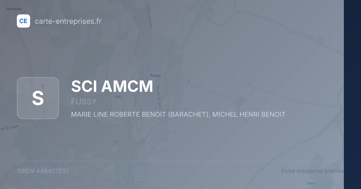 SCI AMCM — 448407551 — fiche entreprise