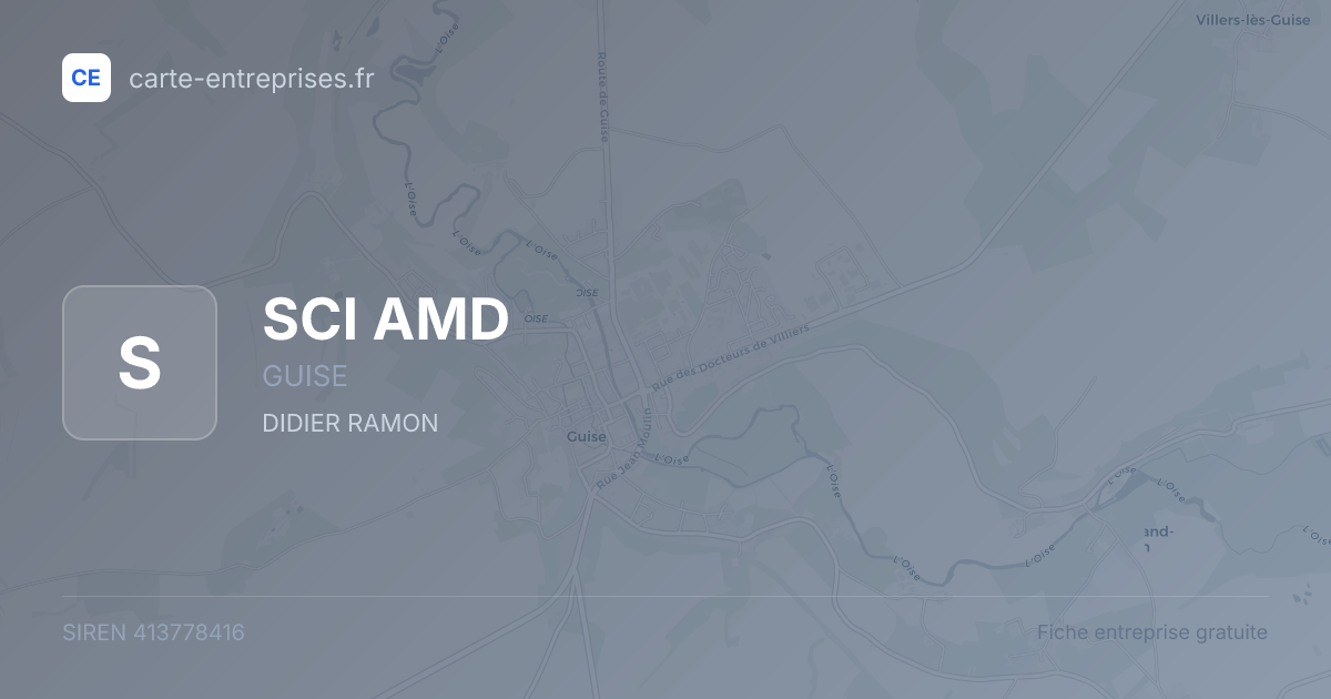 SCI AMD — 413778416 — fiche entreprise