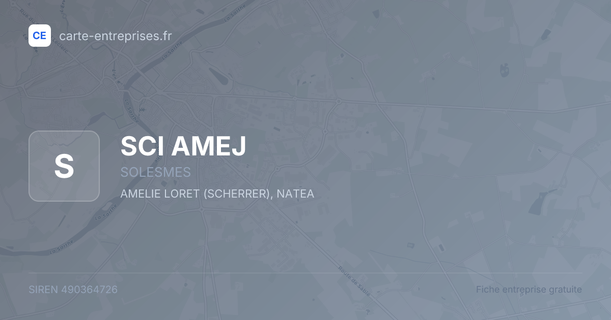 SCI AMEJ — 490364726 — fiche entreprise