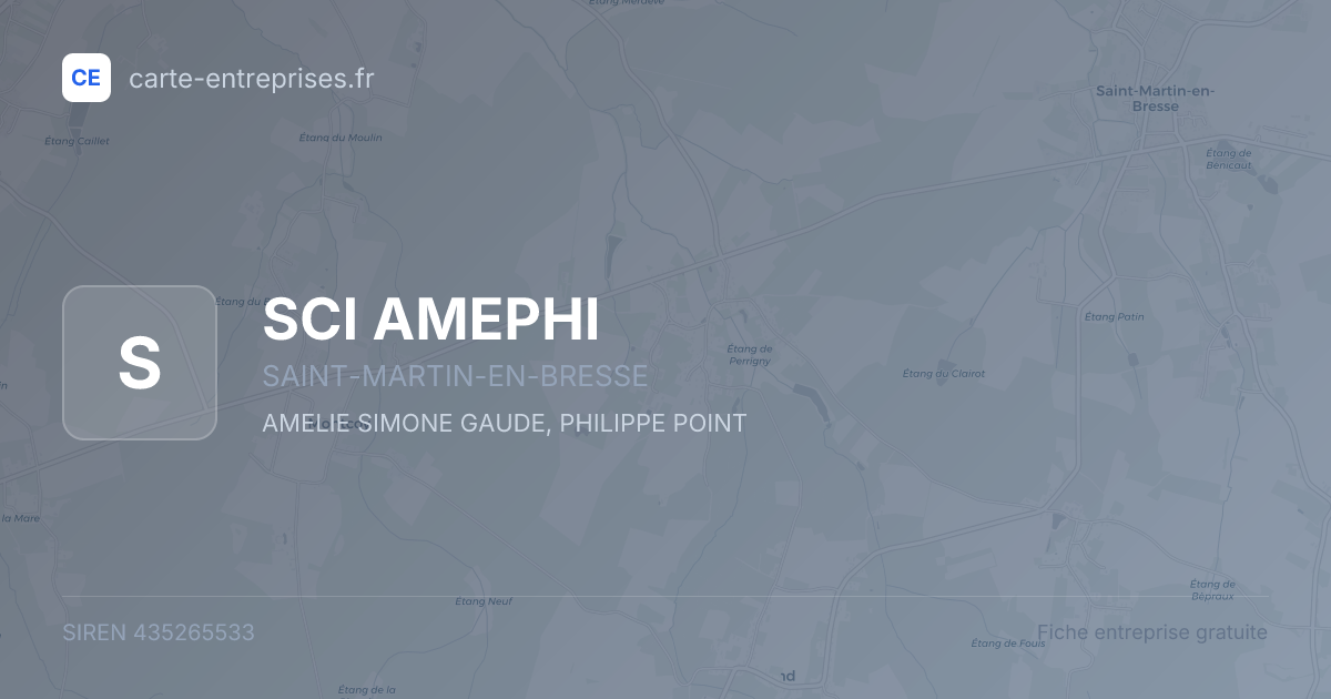 SCI AMEPHI — 435265533 — fiche entreprise
