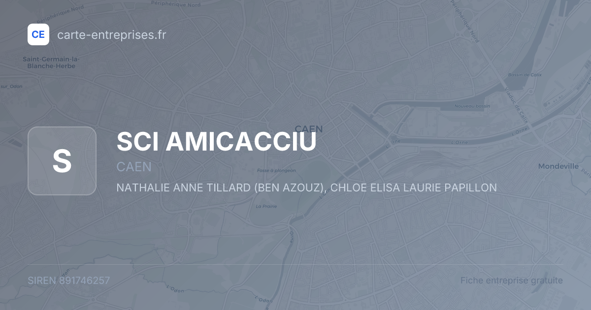 SCI AMICACCIU — 891746257 — fiche entreprise