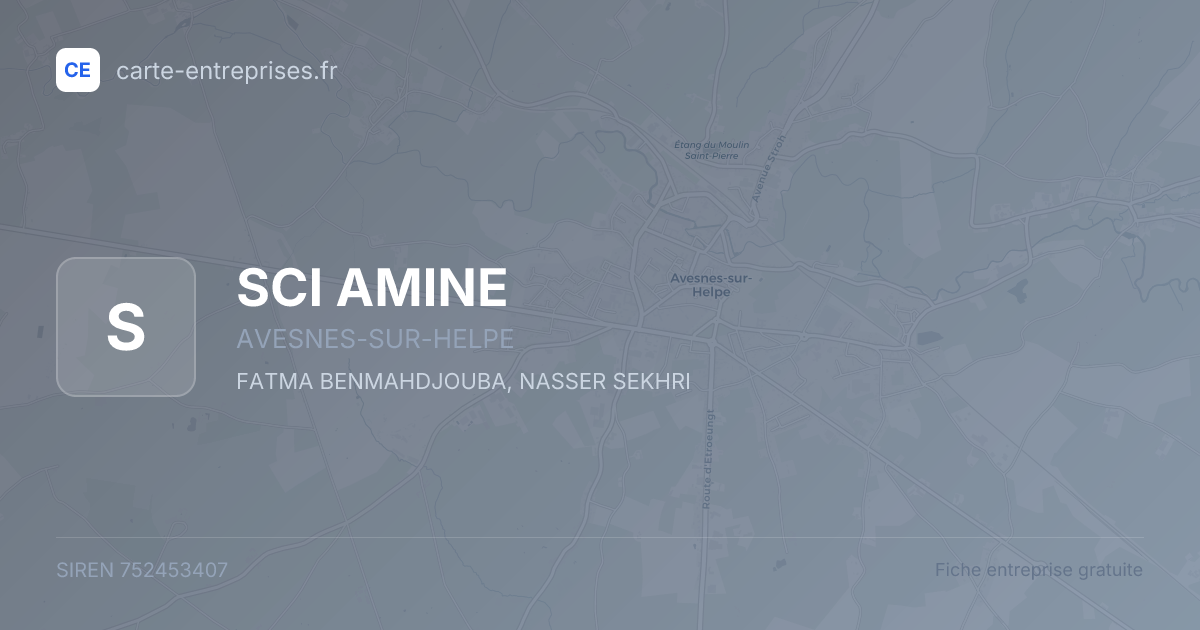 SCI AMINE — 752453407 — fiche entreprise